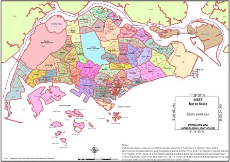 Singapore: Subdivision (Planning Areas and Subzones) .